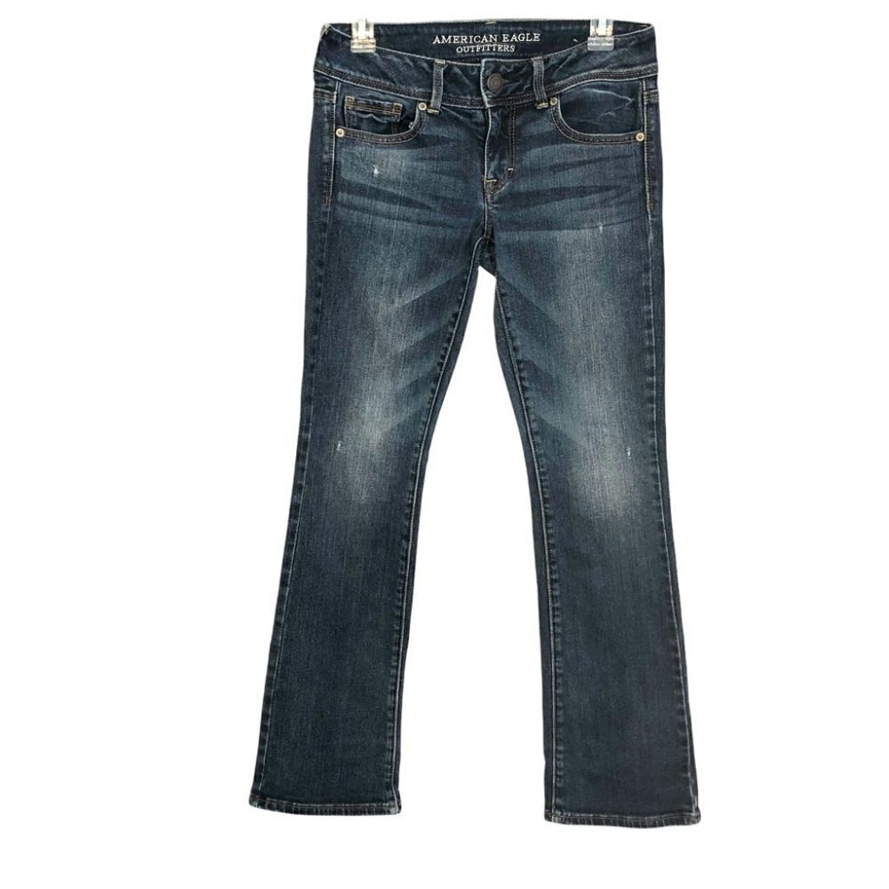 American Eagle Ladies 2 Kick Boot  Denim Jeans - Picture 2 of 6